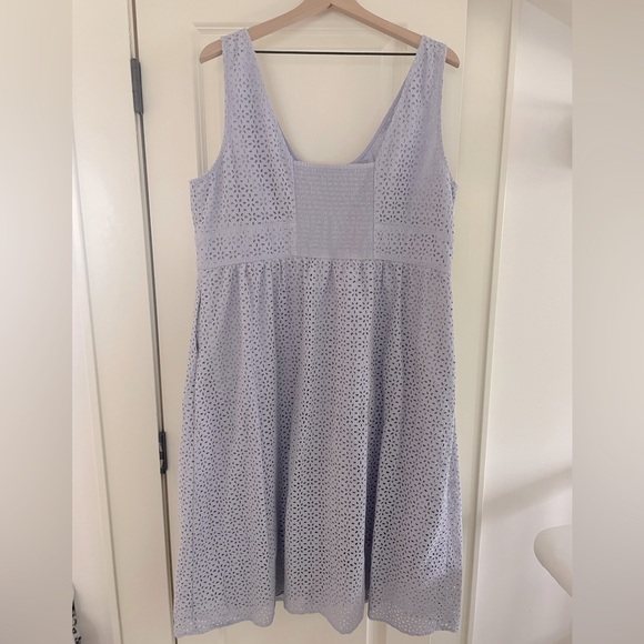 J Crew lavender cotton eyelet dress - Picture 3 of 3